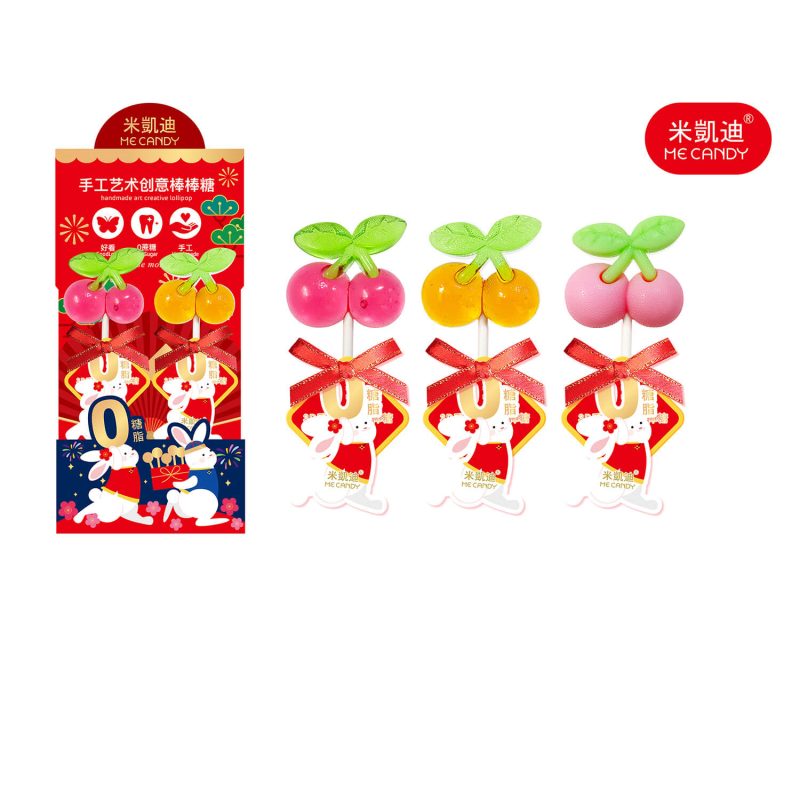 3D Art Hand Made Lollipop-Cherry