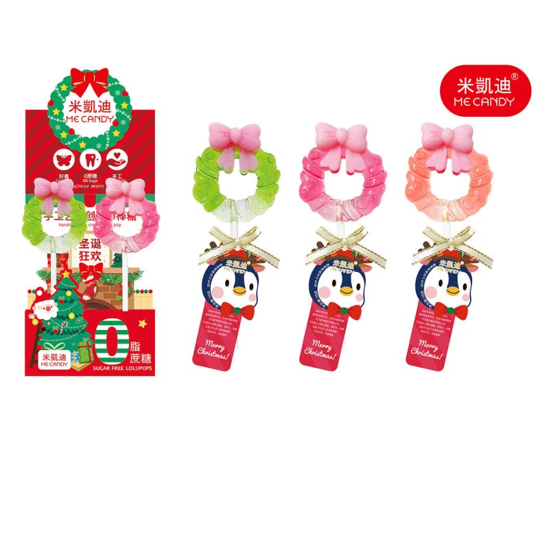 3D Hand Made Art Lollipop-Christmas Wreath