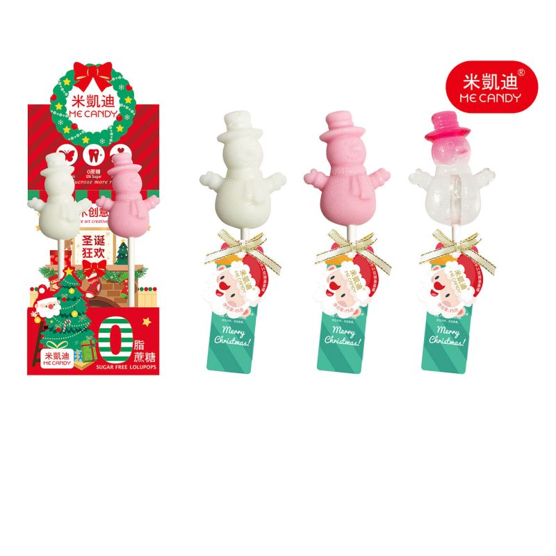 3D Hand Made Art Lollipop-Snowman