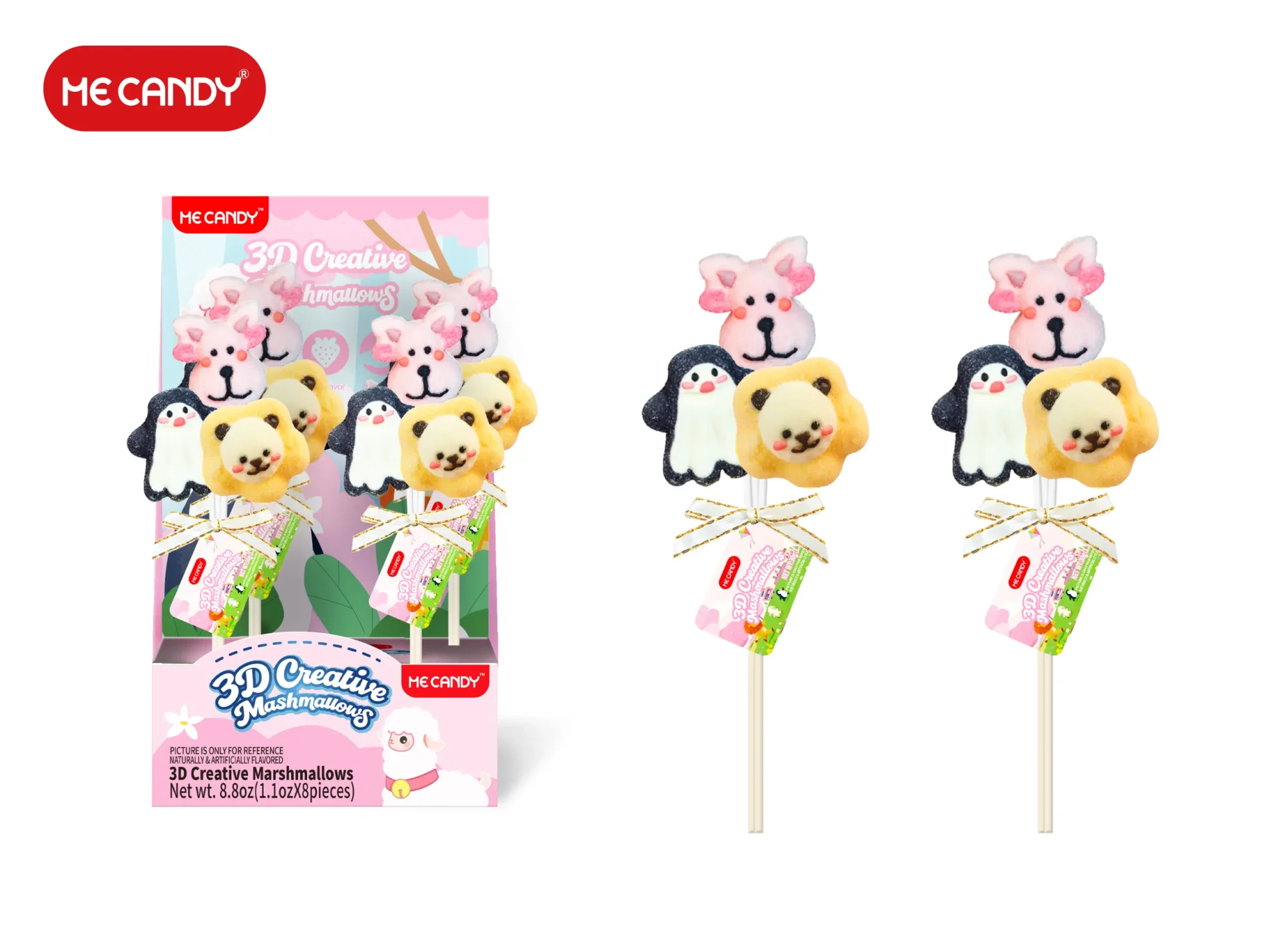 3D Creative Marshmallow - Animal Companion Series (2)