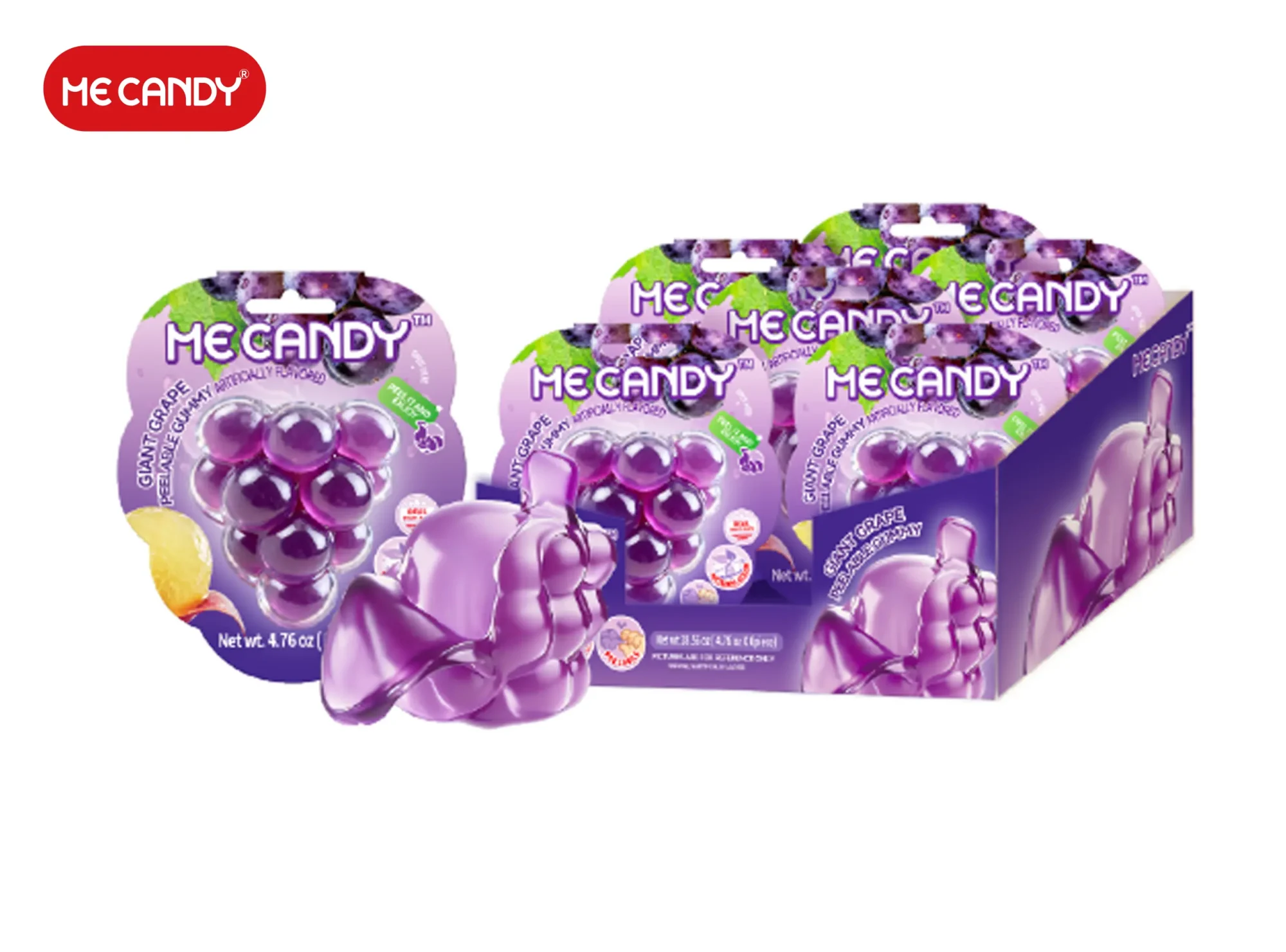 Giant Peelable Gummy(Grape Flavor)
