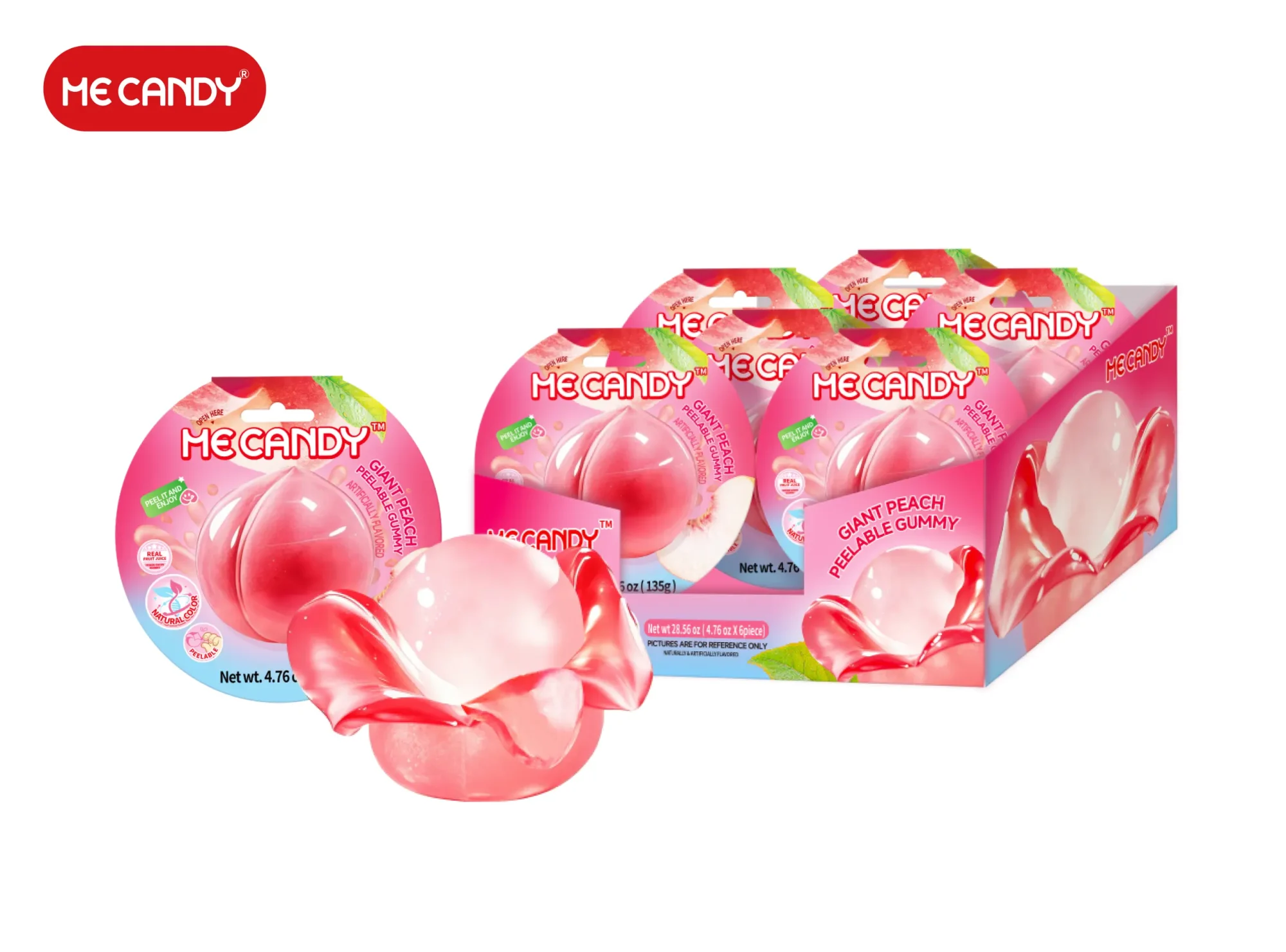 Giant Peelable Gummy(Peach Flavor)