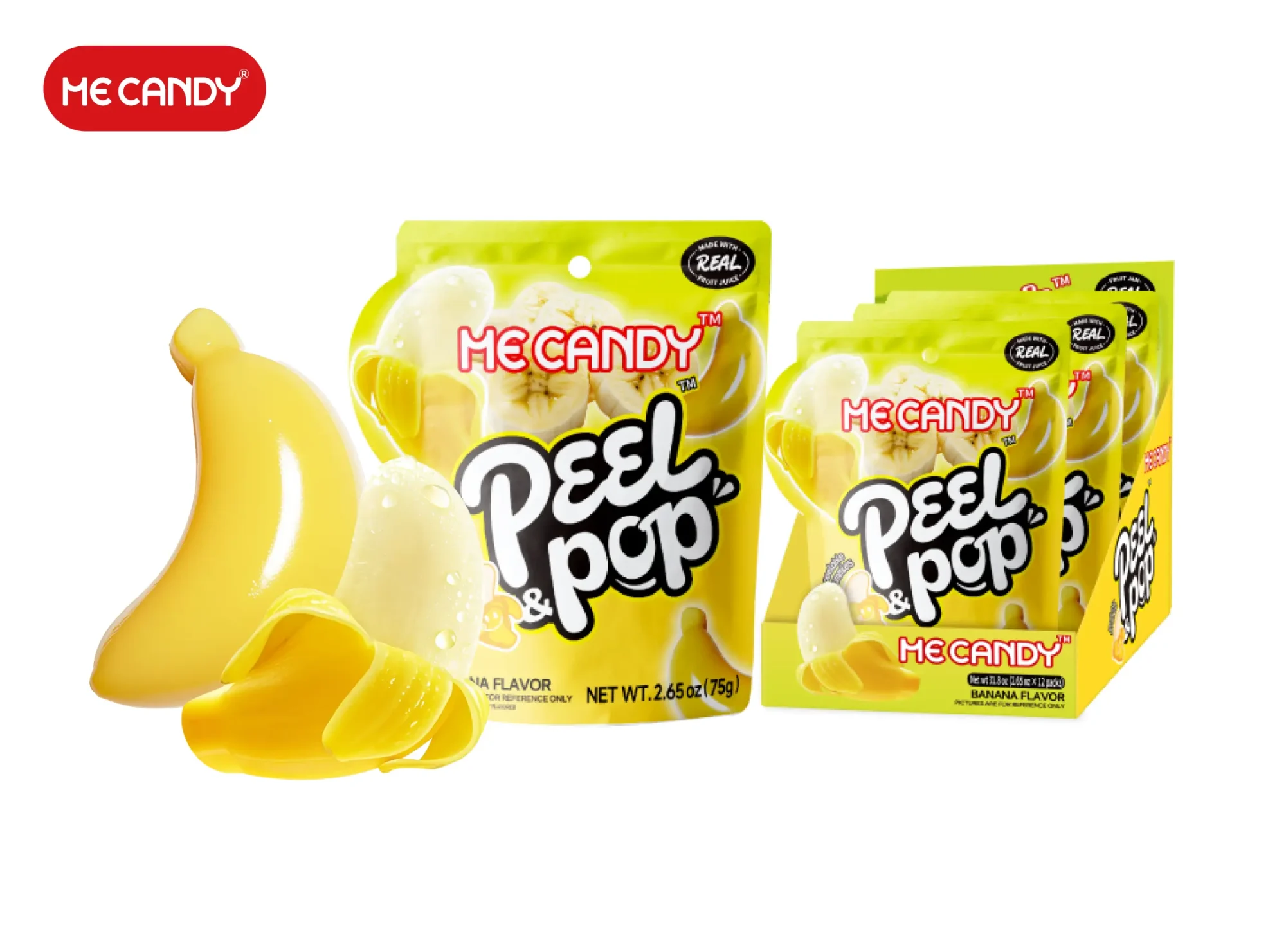 Peel&Pop Peelable Gummy(Banana Flavor)