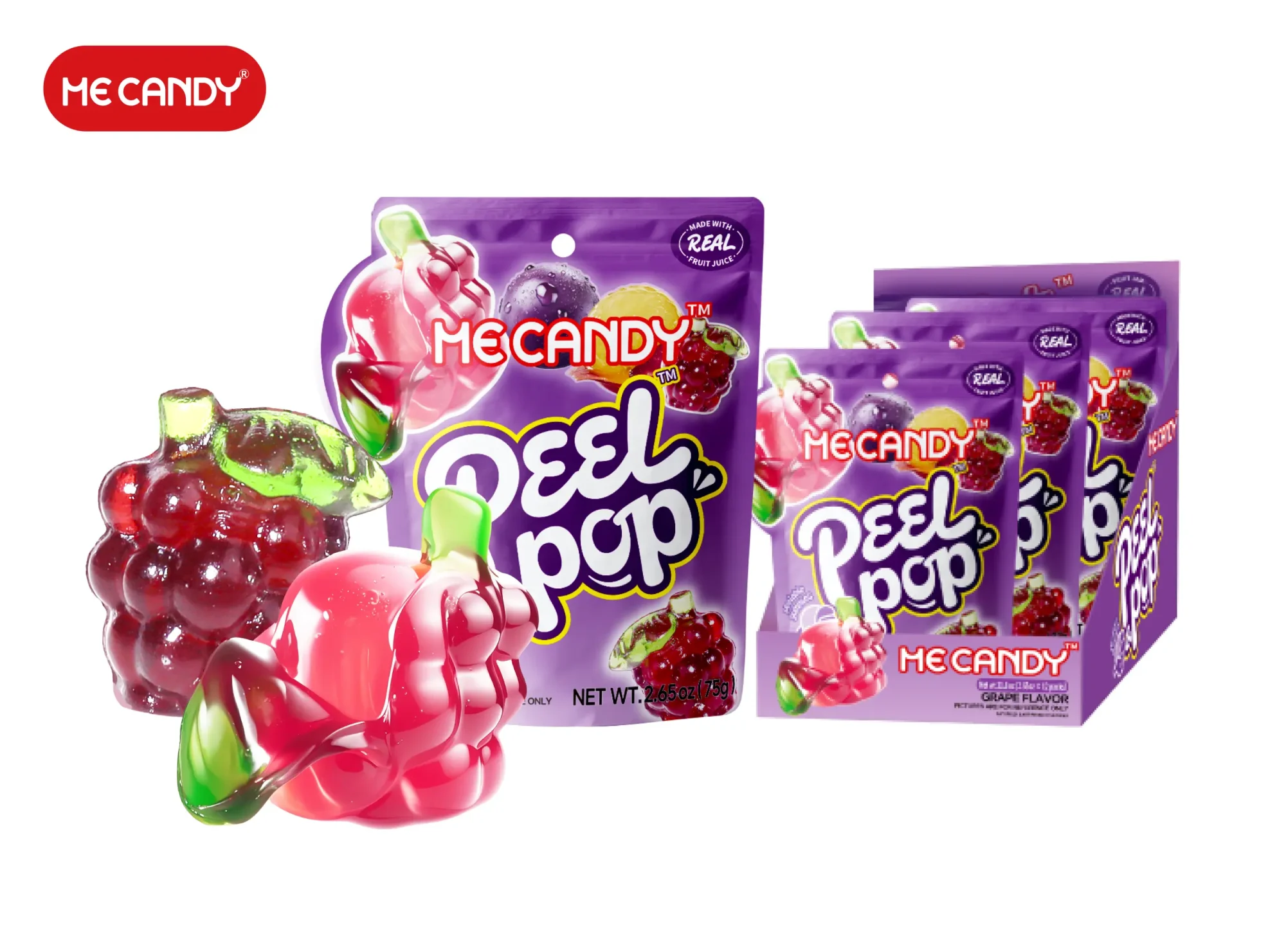 Peel&Pop Peelable Gummy(Grape Flavor)