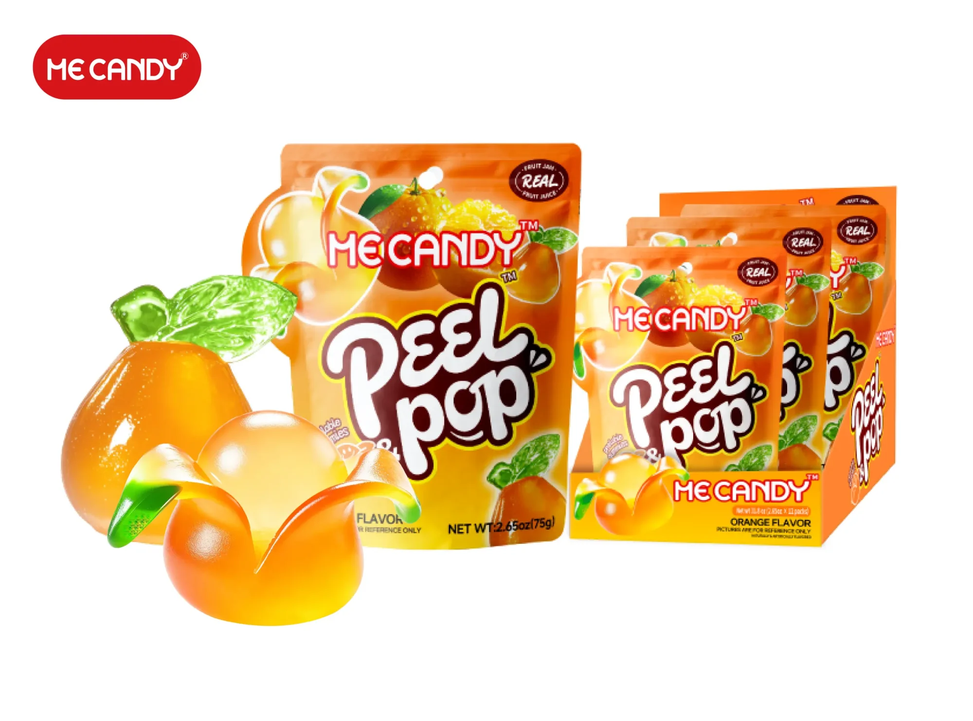 Peel&Pop Peelable Gummy(Orange Flavor)