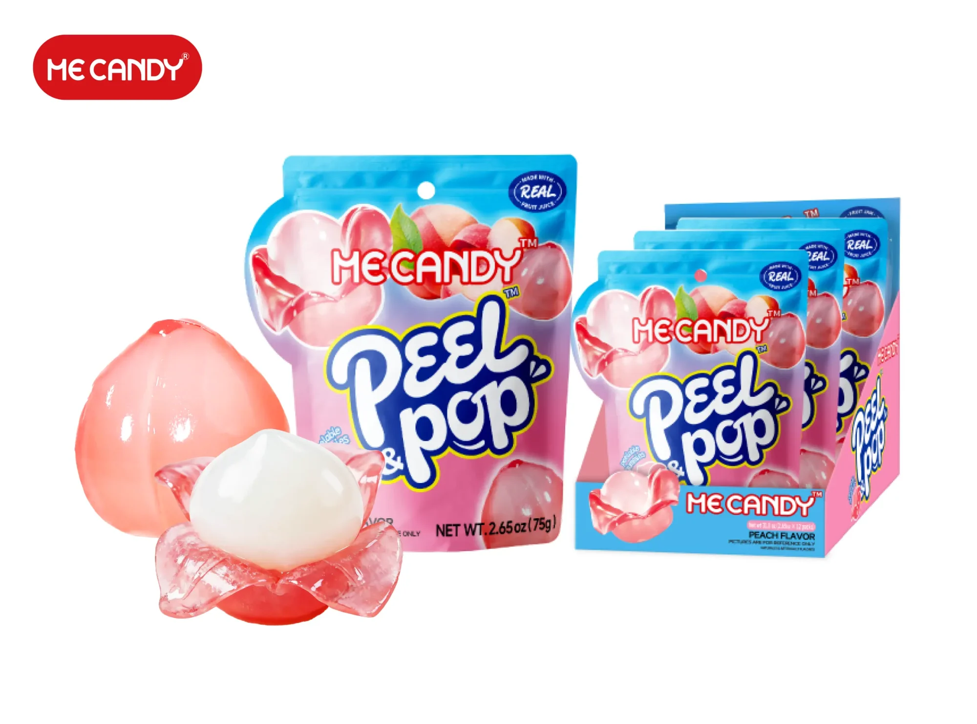 Peel&Pop Peelable Gummy(Peach Flavor)