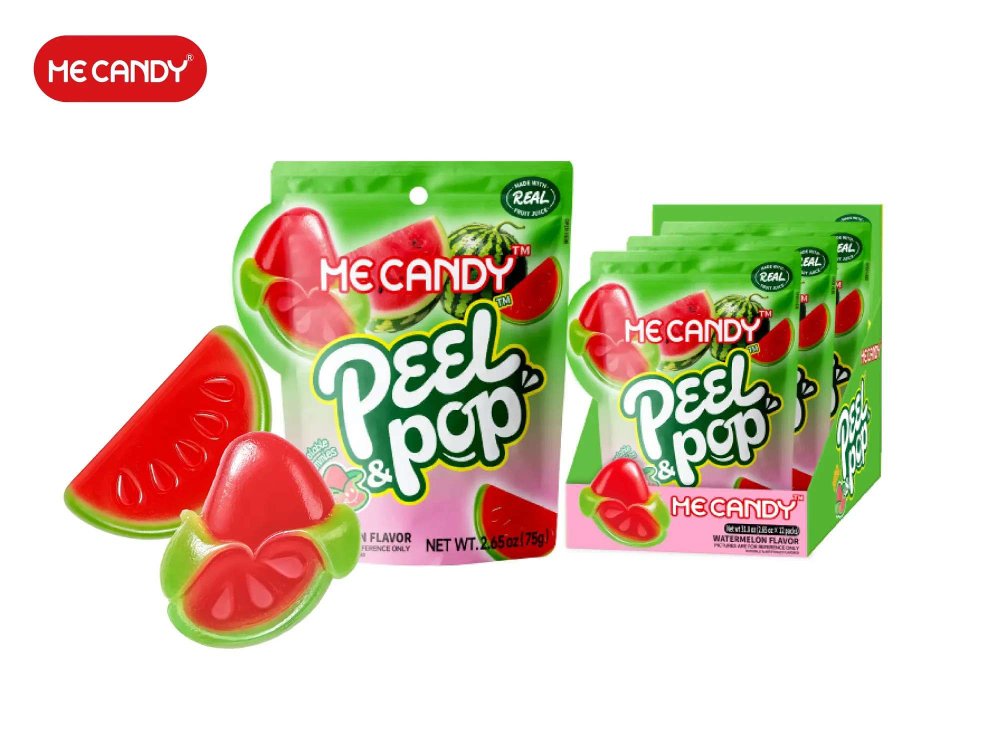 Peel&Pop Peelable Gummy(Watermelon Flavor)